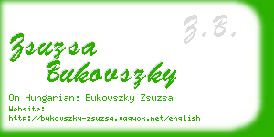 zsuzsa bukovszky business card
